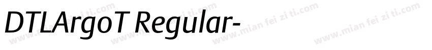DTLArgoT Regular字体转换